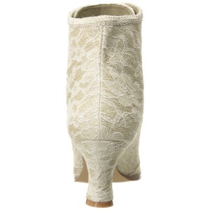 Beige 12 cm VICTORIAN-30 Stivaletti Stringati Tacco Alto Donna