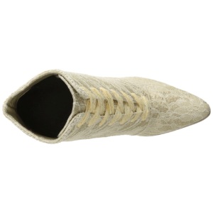 Beige 12 cm VICTORIAN-30 Stivaletti Stringati Tacco Alto Donna
