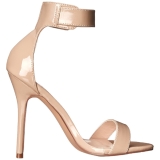 Beige 13 cm Pleaser AMUSE-10 high heeled sandals