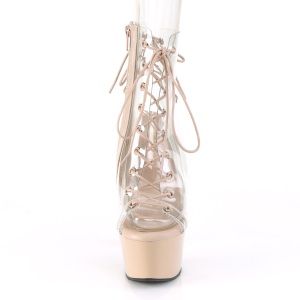 Beige 15 cm ASPIRE-600-30 stivaletti da pole dance