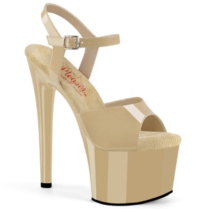 Beige 18 cm PASSION-709 pleaser sandali con tacchi a spillo