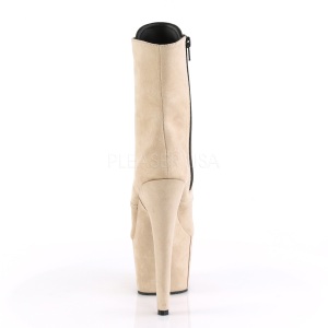 Beige Ecopelle 18 cm ADORE-1020FS stivaletti con stringati