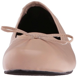 Beige Ecopelle ANNA-01 grandi taglie scarpe ballerine