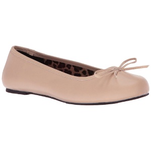 Beige Ecopelle ANNA-01 grandi taglie scarpe ballerine