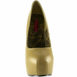 Beige Matto 14,5 cm Burlesque BORDELLO TEEZE-06 Plateau Scarpe Dcollet
