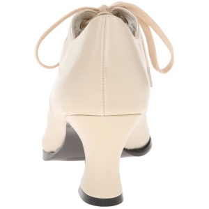 Beige Matto 7 cm retro vintage VICTORIAN-03 scarpe dcollet con tacchi bassi