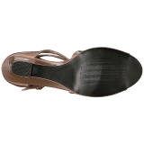 Beige Patent 7,5 cm KIMBERLY-04 big size sandals womens