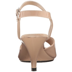 Beige Vernice 8 cm BELLE-309 Sandali Donna con Tacco