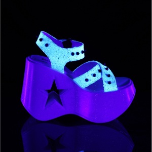 Bianco 13 cm DemoniaCult DYNAMITE-02 scarpe lolita sandali con zeppa
