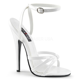 Bianco 15 cm DOMINA-108 scarpe fetish con tacchi