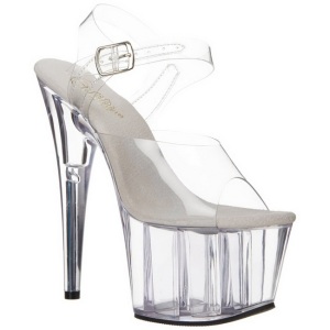 Bianco 18 cm ADORE-708 Plexiglass Plateau Tacchi Alti a Spillo
