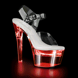 Bianco 18 cm FLASHDANCE-708 plateau sandali donna da lampadina LED