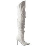Bianco Ecopelle 10 cm CLASSIQUE-3011 Stivali alti e sopra al ginocchio