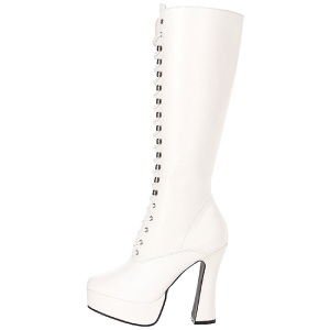 Bianco Matto 13 cm ELECTRA-2020 Stivali Donna da Uomo