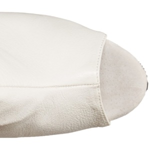 Bianco Matto 15 cm DELIGHT-1019 stivaletti con frange donna tacco alto