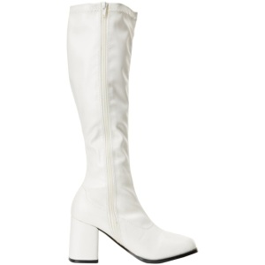 Bianco Matto 7,5 cm GOGO-300 Stivali Donna da Uomo