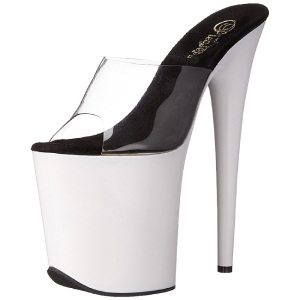 Bianco Neon 20 cm FLAMINGO-801UV Plateau Mules Scarpe