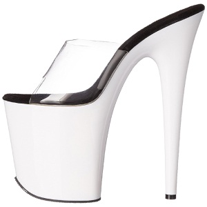 Bianco Neon 20 cm FLAMINGO-801UV Plateau Mules Scarpe
