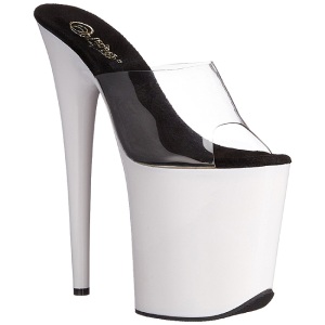 Bianco Neon 20 cm FLAMINGO-801UV Plateau Mules Scarpe