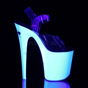 Bianco Neon 20 cm FLAMINGO-808SW Tacchi Alti Plateau