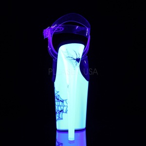 Bianco Neon 20 cm FLAMINGO-808SW Tacchi Alti Plateau