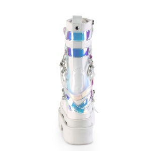 Bianco Vegano 12,5 cm ETERNAL-115 demoniacult stivaletti zeppa altissima