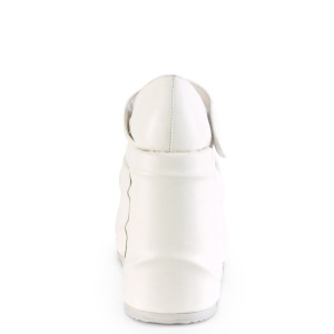 Bianco Vegano 15 cm WAVE-32 scarpe dcollet mary jane zeppa plateau