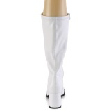 Bianco Vegano 7,5 cm GOGO-300-2 stivali con tacco largo