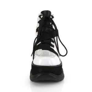 Bianco Vegano 7,5 cm NEPTUNE-181 stivaletti demoniacult unisex - stivaletti da cyberpunk