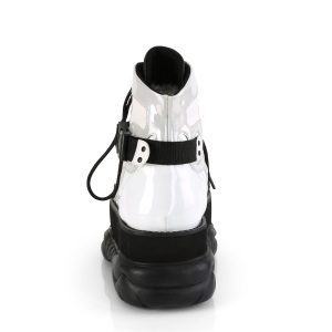 Bianco Vegano 7,5 cm NEPTUNE-181 stivaletti demoniacult unisex - stivaletti da cyberpunk