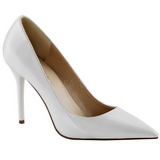 Bianco Vernice 10 cm CLASSIQUE-20 scarpe tacchi a spillo con punta