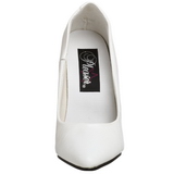 Bianco Vernice 10 cm VANITY-420 scarpe décolleté a punta elegante