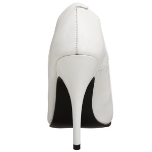 Bianco Vernice 10 cm VANITY-420 scarpe dcollet a punta elegante