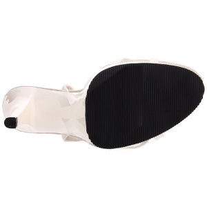 Bianco Vernice 12 cm FLAIR-436 scarpe tacco alto numeri grandi per uomo