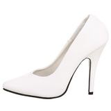 Bianco Vernice 13 cm SEDUCE-420 scarpe décolleté a punta