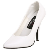 Bianco Vernice 13 cm SEDUCE-420 scarpe décolleté a punta