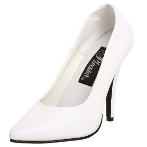 Bianco Vernice 13 cm SEDUCE-420 scarpe dcollet a punta