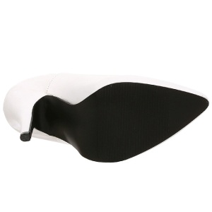 Bianco Vernice 13 cm SEDUCE-420 scarpe dcollet a punta