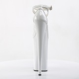 Bianco Verniciata 25,5 cm BEYOND-087 tacchi estremi - scarpe décolleté più plateau alto