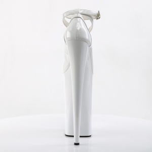 Bianco Verniciata 25,5 cm BEYOND-087 tacchi estremi - scarpe dcollet pi plateau alto