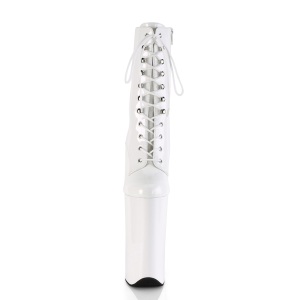 Bianco Verniciata 25,5 cm BEYOND-1020 tacchi estremi - stivaletti pi plateau alto