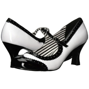 Bianco Verniciata 7,5 cm JENNA-06 grandi taglie scarpe dcollet