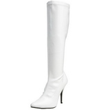 Bianco Verniciato 13 cm SEDUCE-2000 Stivali da donna con tacco alto