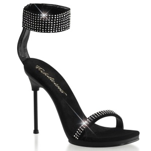 Black 11,5 cm CHIC-40 fabulicious stiletto heel sandals