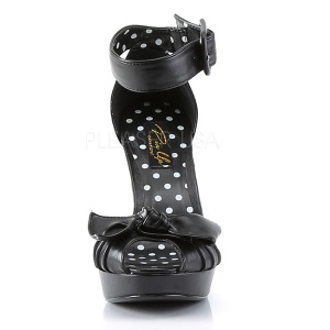 Black 11,5 cm retro vintage BETTIE-07 Womens Shoes with High Heels