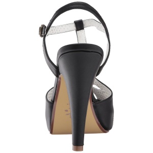 Black 11,5 cm retro vintage BETTIE-23 High Heeled Evening Sandals