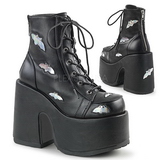 Black 12,5 cm CAMEL-201 goth lolita ankle boots platform