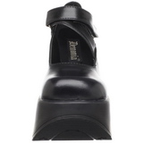 Black 13 cm DYNAMITE-03 lolita shoes gothic wedge platform shoes