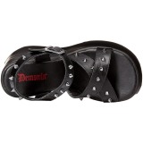Black 13 cm Demonia DYNAMITE-02 lolita sandals wedge sandals