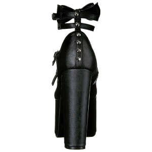 Black 14 cm DEMONIA TORMENT-600 gothic platform shoes